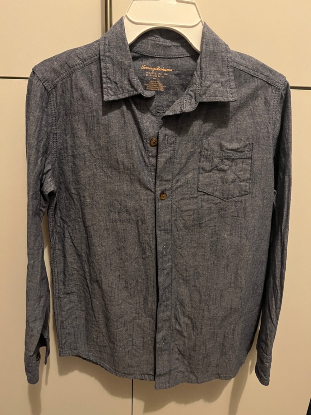 Tommy Bahama long sleeve button down shirt size 10/12